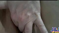 Brazilian housewife screams orgasms flashing squirting pussy