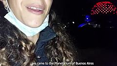 Fucking busty latina outdoors in Buenos Aires planetarium