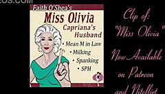miss olivia's mean mother-in-law spanks and milks humiliated sub