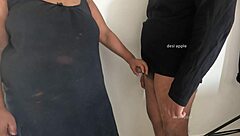 oh no, caught giving that sneaky indian massage handjob on huge cock!