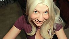 Office bimbo's tight pussy smashed hard after hours moaning wildly