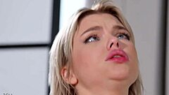 Blonde Winter Ashby Swallows Mouthful Cum After Sensual Massage