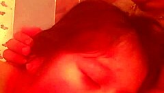 Estelita slurps thick cock in close-up homemade blowjob