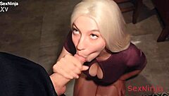 Office bimbo's tight pussy smashed hard after hours moaning wildly