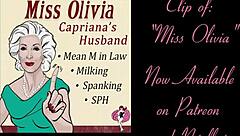 miss olivia's mean mother-in-law spanks and milks humiliated sub
