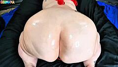 Super Fat BBW Buries Black Monster in Sloppy Cunt