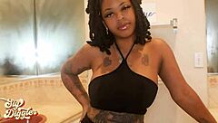 big booty ebony princess, wanna see you mess on sly's huge cock?