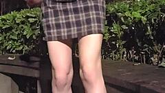 Shemale Ting Xuan Masturbates Outdoor Publicly