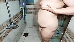 muslim bbw wife naked bath big ass pussy boobs
