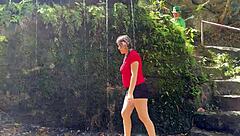 little elf fucks lost latina's big ass in magic forest