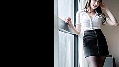 Doris's horny jerk off challenge excites