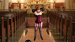 mary carmen the nun milf gets creampied in missionary after hardcore fucking