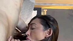 Bored hottie begs boyfriend to make her cum hard
