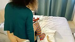 Wife Pegs Hubby Ass Double Dildo Ride