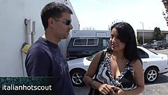 monster cock hammers brunette milf's big tits wildly!