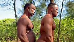 muscular stud fucks hard on trail