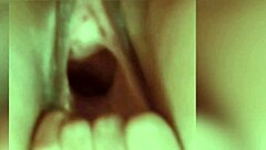 huge shaved pussy gaped stretched wide by fists fingers