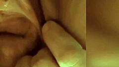huge shaved pussy gaped stretched wide by fists fingers