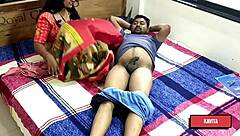 Desi Indian Kavita's wild fuck with Tatya!