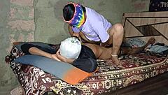 indian desi babe sneaks steamy massage sex video