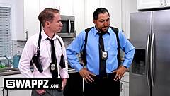 redhead teen babe confesses to swap cops in office uniform pussy massage