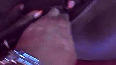 Horny pantyhose slut fingered and cum covered