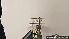 boss chokes deepthroats secretary in office bathroom break