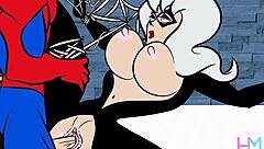 Porn Parody: Cat's Vajayjay Meets Spider's Wild Play