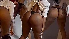 Santana barber shop erupts in wild group twerk frenzy shaking every curve