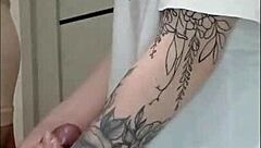 Teasing handjob thrill at wild house party