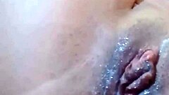 Real lesbian duo squirts hard at best friend's house