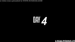 italian babe marco nero fists gaping ass then swallows cum