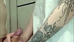 Teasing handjob thrill at wild house party