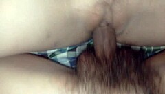 fit babe's pussy stretched roughly post-workout pounding