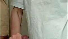 Teasing handjob thrill at wild house party