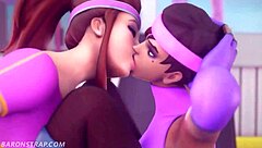 Sombra and Brigitte Naughty Workout with Face Sitting