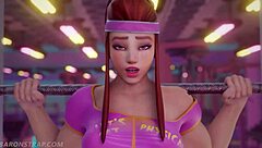 Sombra and Brigitte Naughty Workout with Face Sitting