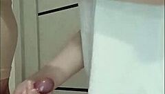 Teasing handjob thrill at wild house party