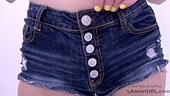 charming brunette model gets horny rims agent's cock during steamy photoshoot interview