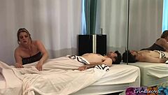 hey masseuse erin electra rides client's big dick cum on tits 😜🍆