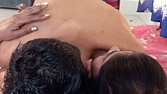 Sexy Ebony Teen Sucks Dick Then Doggy Fucks!