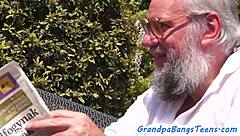 Busty Euro Teen Doggystyled By Old Man