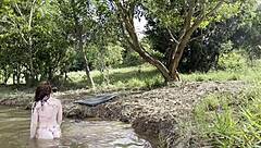 albina fucks stranger raw after his outdoor jerk session