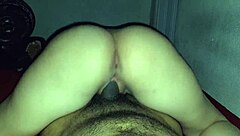 brazilian babe rides cock backwards for creampie