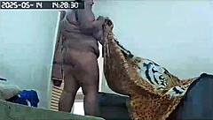 Hidden Cam Catches BBW Maid's Huge Naked Ass Cleaning House