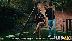 mature neighbor seduces shaved pussy fun stockings