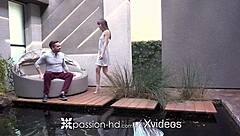 relaxing massage turns into intimate couple connection