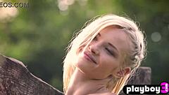 Zazie Passion's Small Tits Strip Outdoor Tease