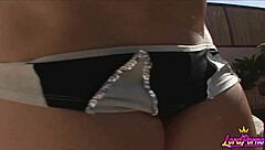 Tanned Jordan Jagger's bubble butt pounded doggystyle roughly