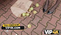 skinny brunette cougar in stockings moans for monster black cock hardcore